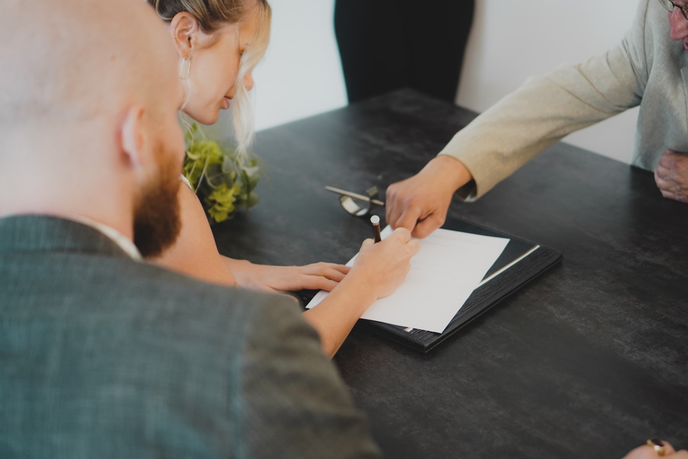 A travel agency contact signing their partner application